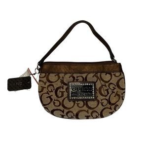 NWT Guess Small Brown Wallet Wristlet
